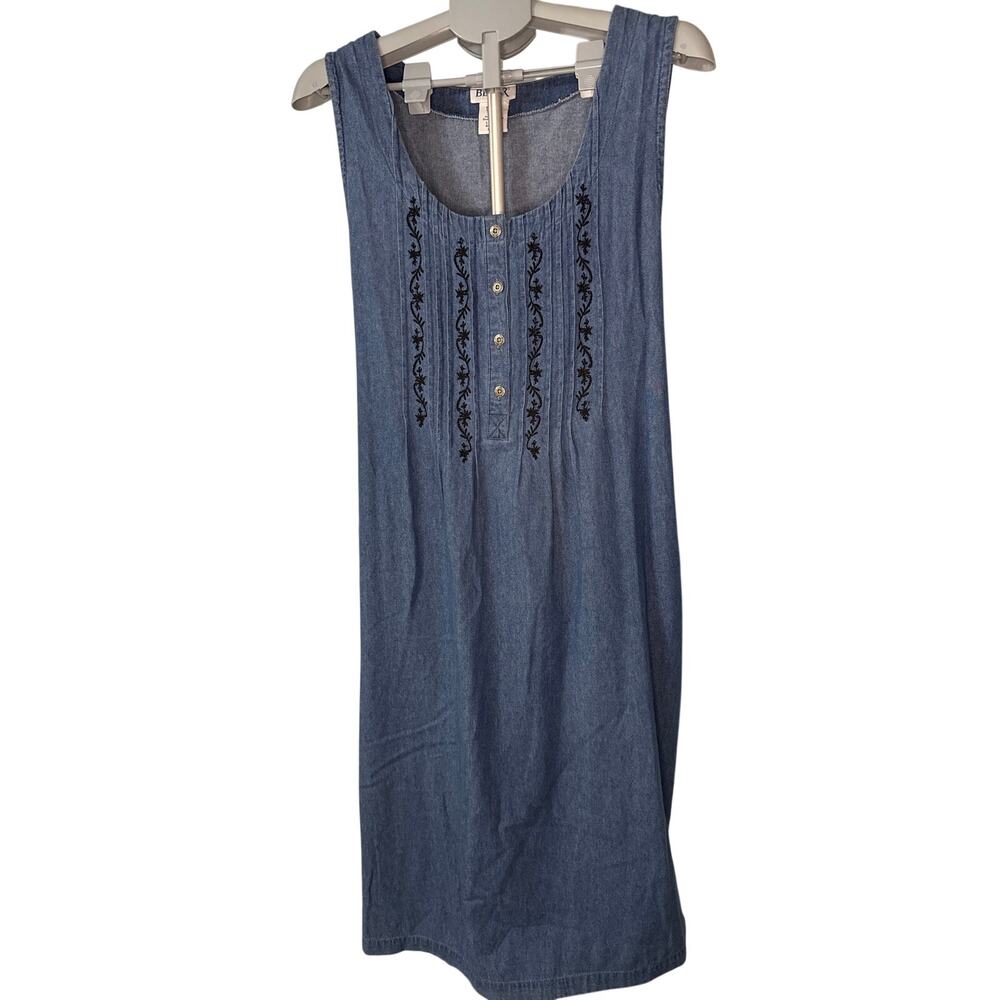 Blair Denim Style Tank Dress Womens Size Large Petite